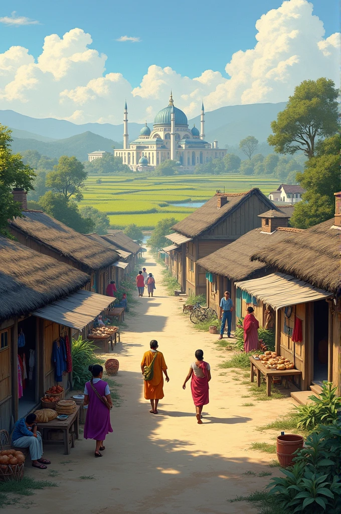 A winter morning in a Bangladeshi village