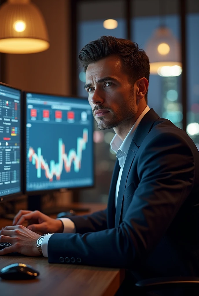 Create a man who succeeds in life with virtual bets