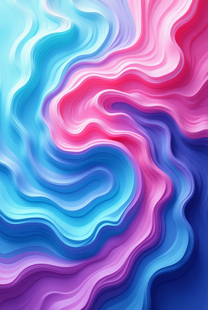 Highly detailed swirl gradient with cartoon look with Aqua colors, Cyan and Hot Pink