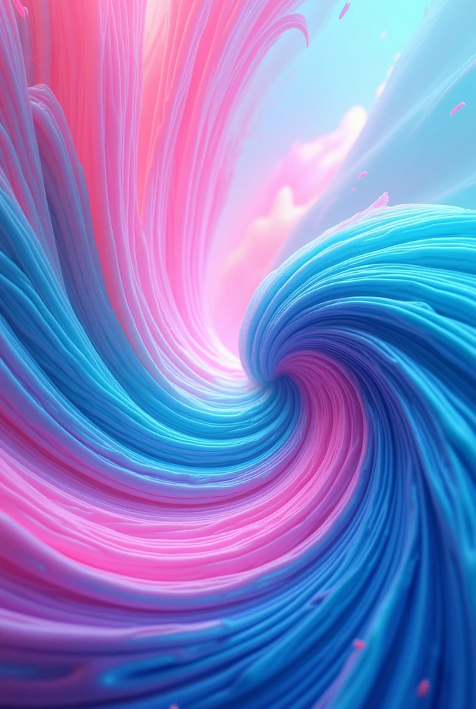 Highly detailed swirl gradient with cartoon look with Aqua colors, Cyan and Hot Pink