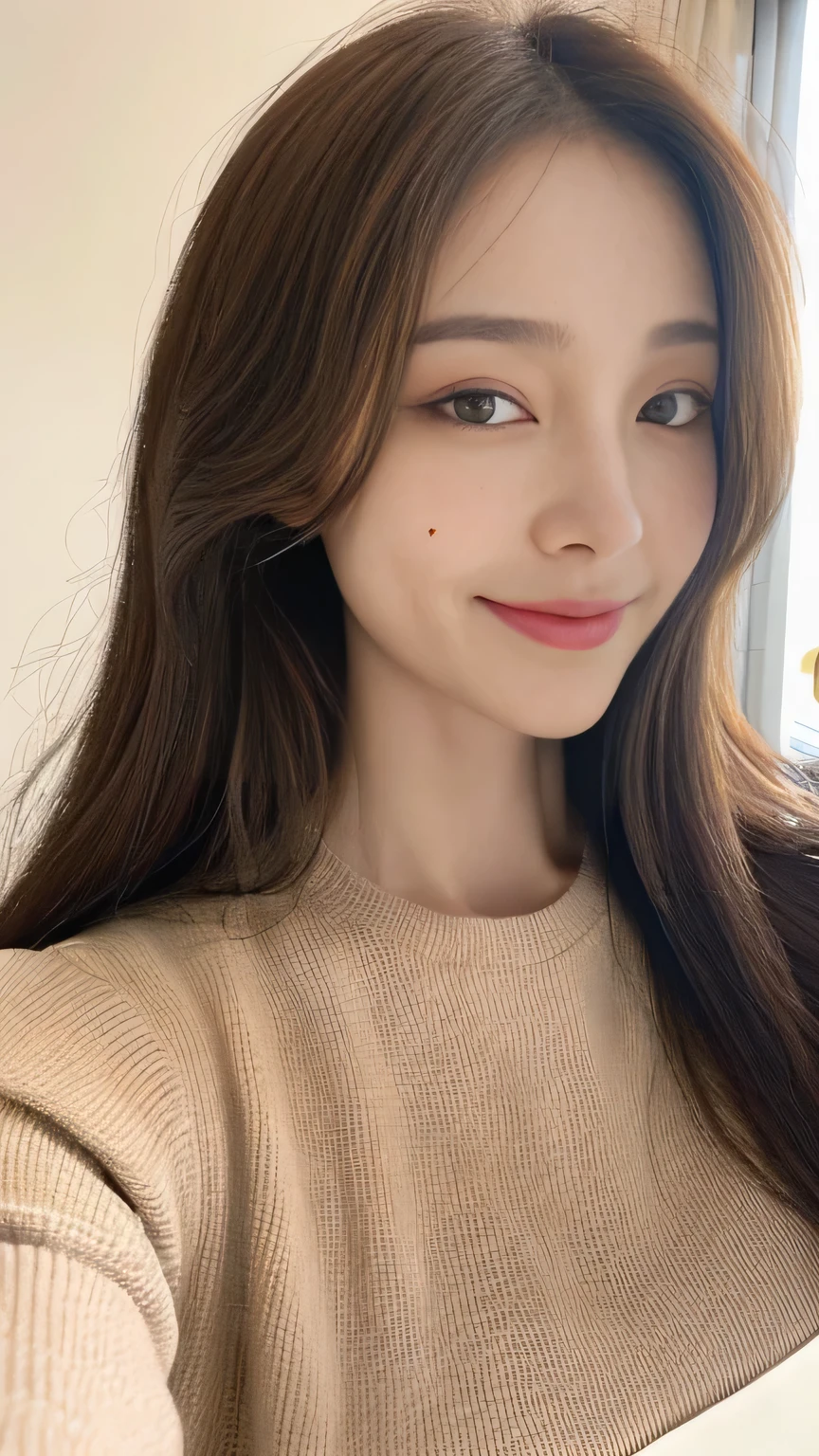 seed:2020674263.((close-up:1.2)).((Full body angle:)).((Highest quality, 8k, masterpiece:1.3)), ((from below:1.1)).concentrated:1.2, Perfect body beauty:1.4, Hips:1.2, ((Delicate Hair)), (Colorful waist cinematographed dress :1.1) , ((Highest quality、8k、masterpiece:1.3))、1A soft smile、Esbian all over body、Slim face、Big Boobs、Beautiful woman、(Dark Brown Hair)、Long Hair、1.1、Flickering Valley、Detailed eyes、double eyelid、Blurred Background、超Slim face、Smile、Looking down、stroll、