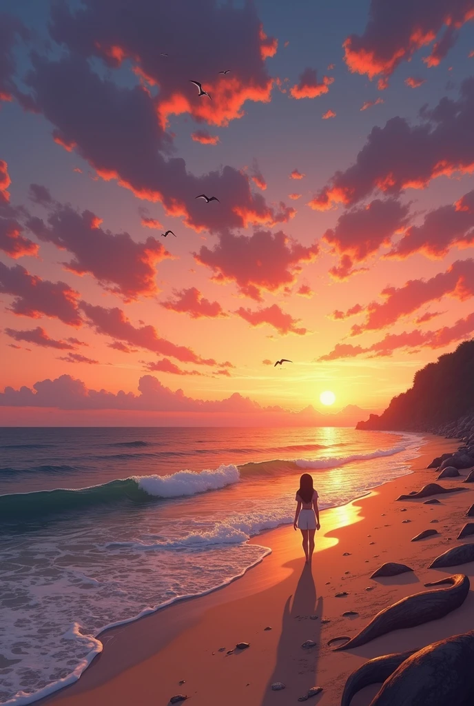sunset at the beach
