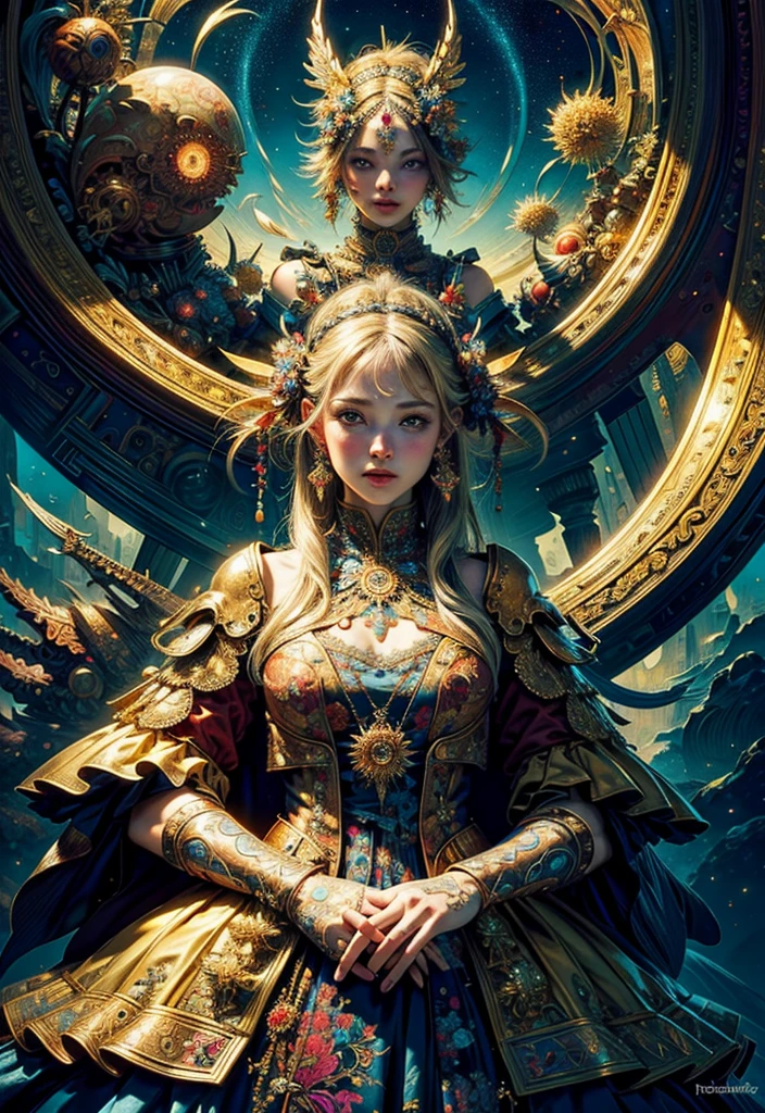 (masterpiece, Highest quality, Highest quality, Official Art, beautifully、aesthetic:1.2), (One girl), Very detailed,(Fractal Art:1.3),colorful,Most detailed