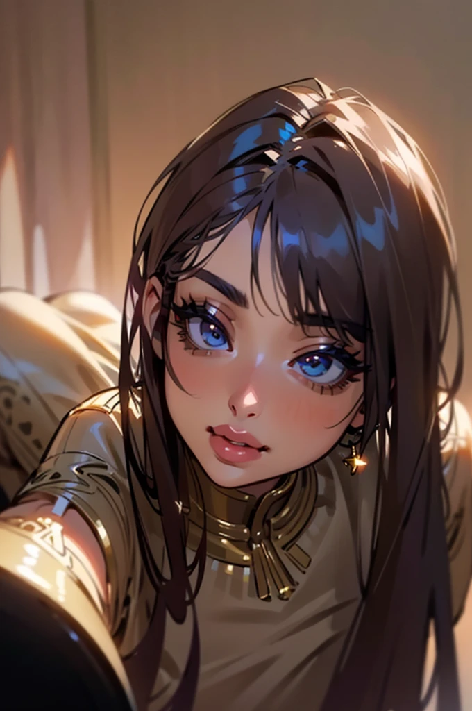 (masterpiece, best quality), 4k, highres, 1girl, solo, beautiful detailed eyes, beautiful detailed lips, extremely detailed face, long eyelashes, warm smile, brown dress, perfumer outfit, cinematic lighting, intricate details, elegant, photorealistic, natural lighting, vivid colors, atmospheric, fantasy, cinematic