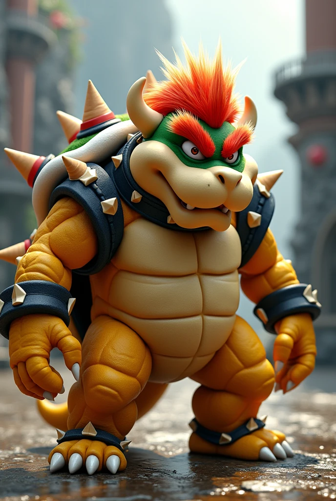 Bowser with blond hair