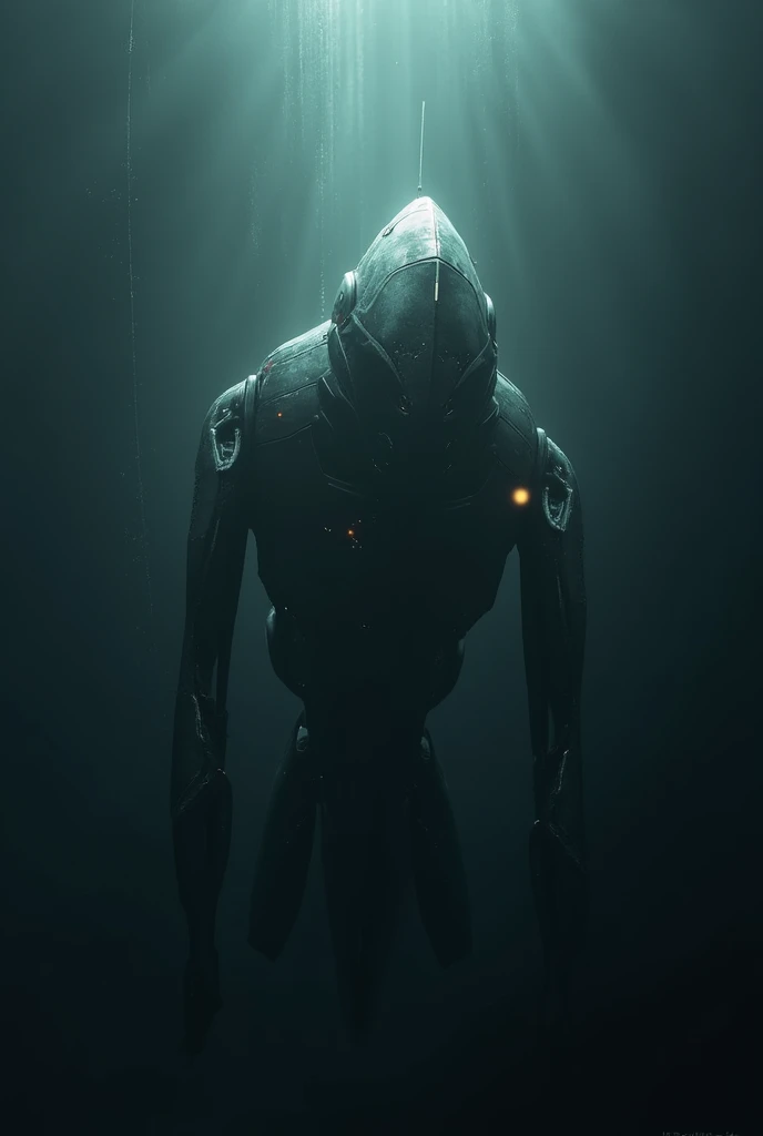 Huge scooter in a deep dark abyss