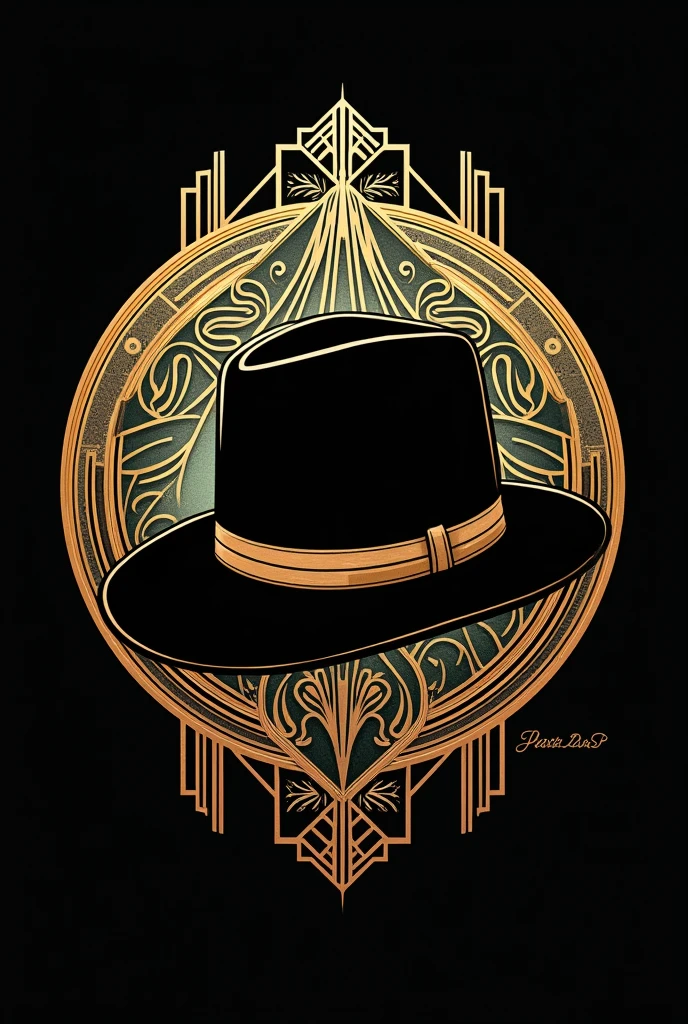Great Gatsby inspired cap logo