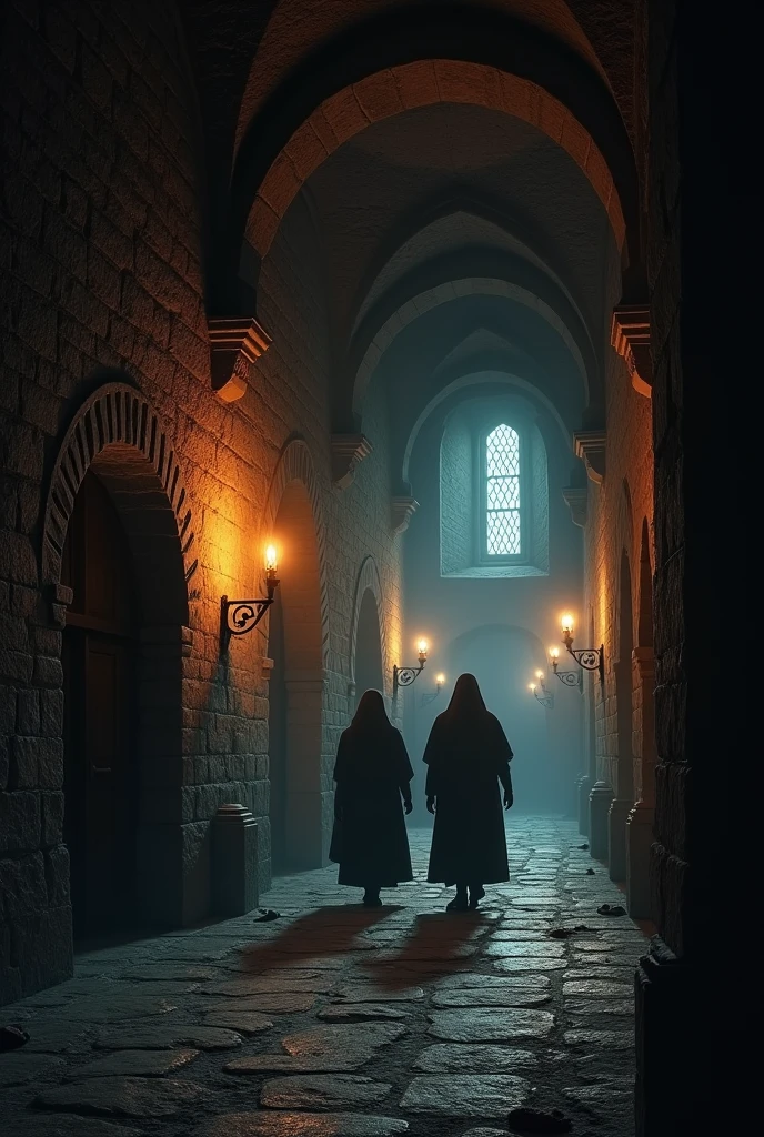 Medieval castle corridor