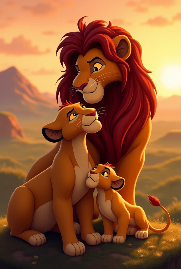 Lion King with family