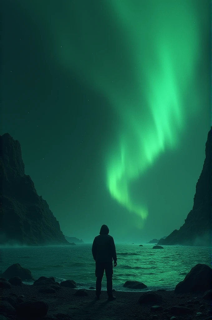 ((best quality)), ((masterpiece)), (detailed), face to face from a distance
Panic sets in as the base and its occupants seem (alien) to close in on him, studying his every move. (night green) (in the middle sea)