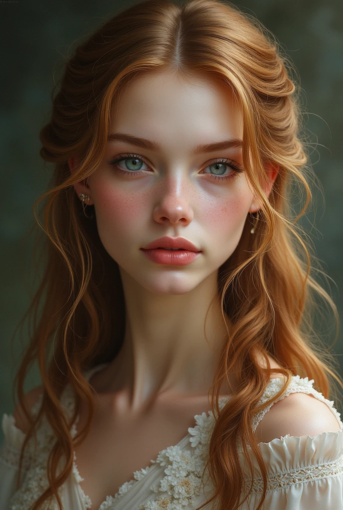 Feyre is a tall, thin Fae, pale skin, golden brown hair and grey-blue eyes. She has a pretty, upturned nose., sharp cheekbones and a soft mouth.