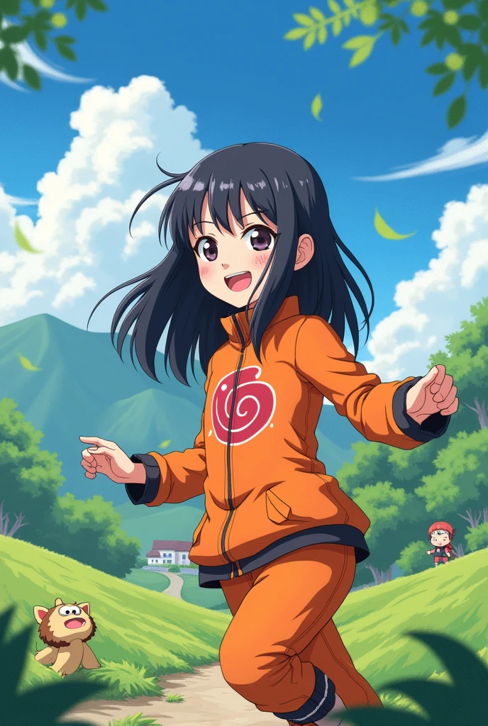 naruto style ,himawari
