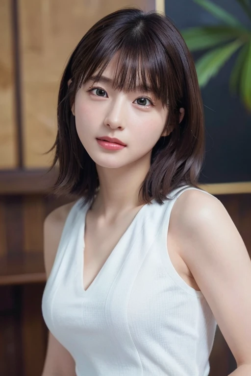 ((Highest quality)),(超High resolution),(Very detailed),(Detailed Description),((The best CG)),(masterpiece),Ultra-detailed art、(Highest quality、8k、32K、masterpiece)、(Realistic)、(Realistic:1.2)、(High resolution)、Very detailed、Very beautiful face and eyes、1 female、((:1.3))、Tight waist、Delicate body、(Highest quality、Attention to detail、Rich skin detail)、(Highest quality、8k、Oil paints:1.2)、Very detailed、(Realistic、Realistic:1.37)、Bright colors、