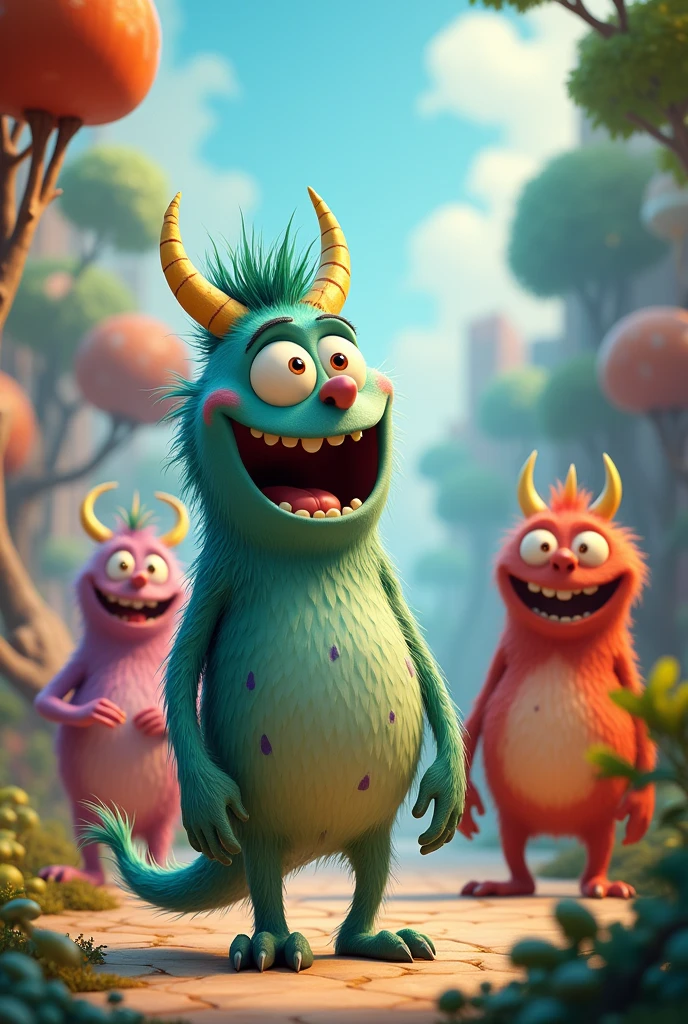Create cute funny disney monsters