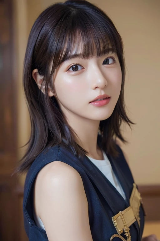 ((Highest quality)),(超High resolution),(Very detailed),(Detailed Description),((The best CG)),(masterpiece),Ultra-detailed art、(Highest quality、8k、32K、masterpiece)、(Realistic)、(Realistic:1.2)、(High resolution)、Very detailed、Very beautiful face and eyes、1 female、((:1.3))、Tight waist、Delicate body、(Highest quality、Attention to detail、Rich skin detail)、(Highest quality、8k、Oil paints:1.2)、Very detailed、(Realistic、Realistic:1.37)、Bright colors、