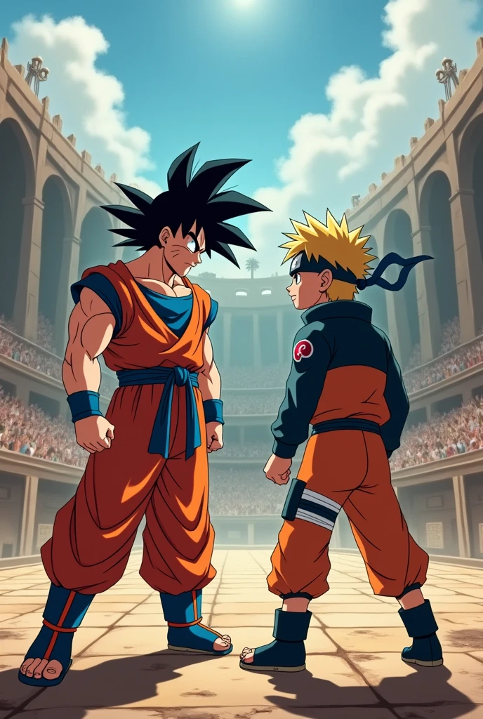 Goku and Naruto gladiator