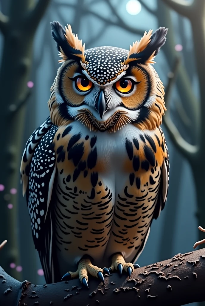 Owl with name M.M.M