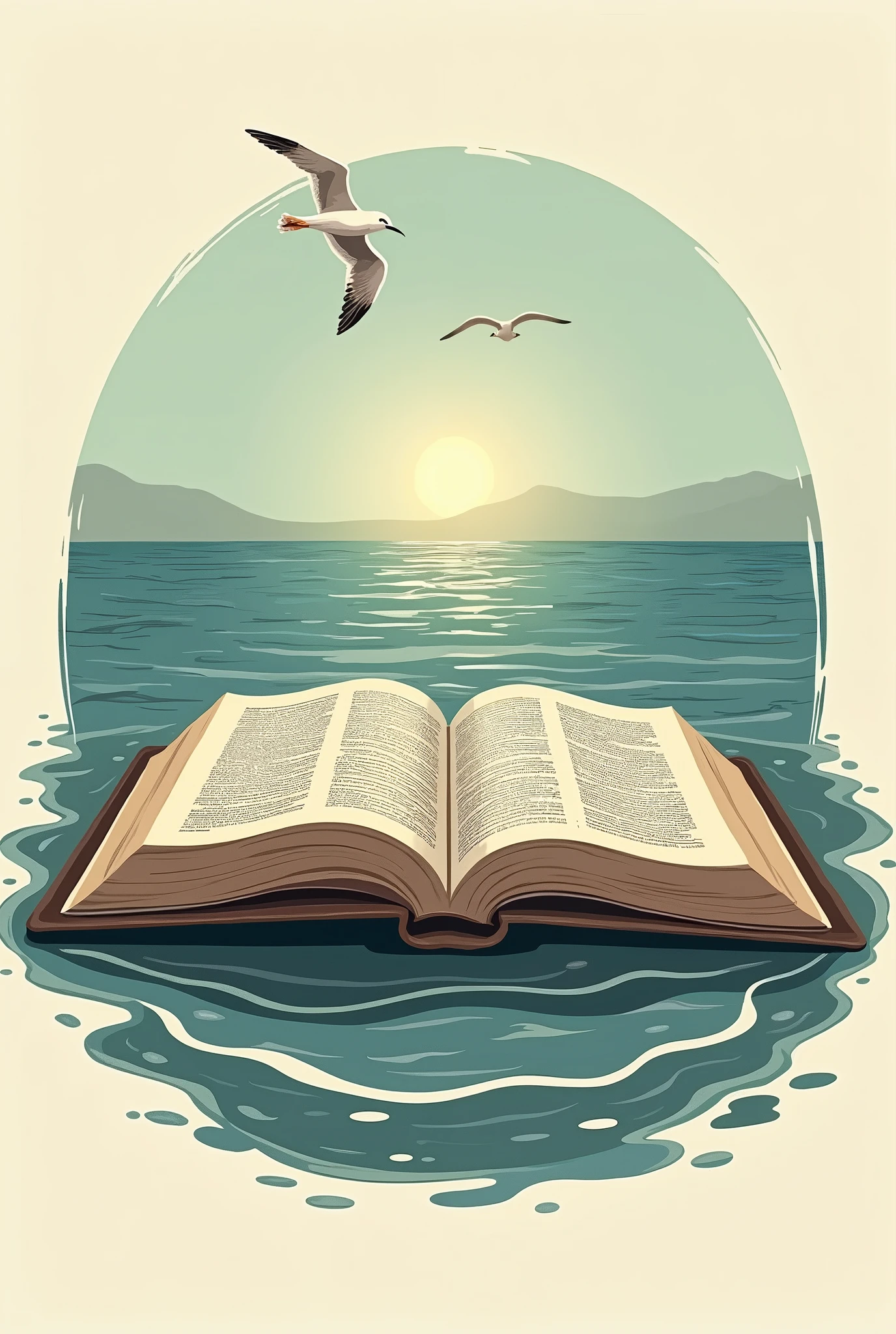 Bible and the sea logo