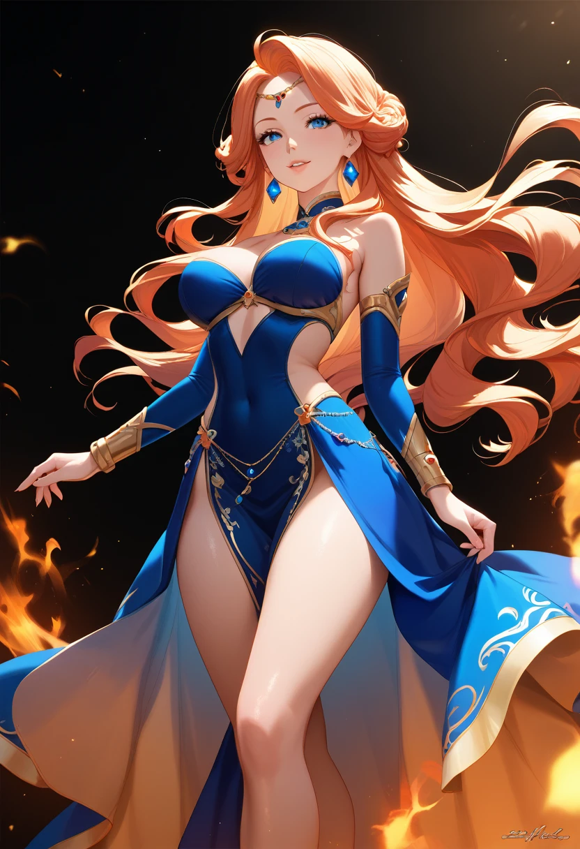 NSFW anime style, (beautiful ((wolf antho goddess of fire)), beautiful mane of fire, clothes with fire details, a beautiful action scene, hourglass body, sexy curvy, cinematic lighting, dramatic shadows, volumetric lighting, dynamic sexy pose, hyper detailed, high quality, 8k, masterpiece)