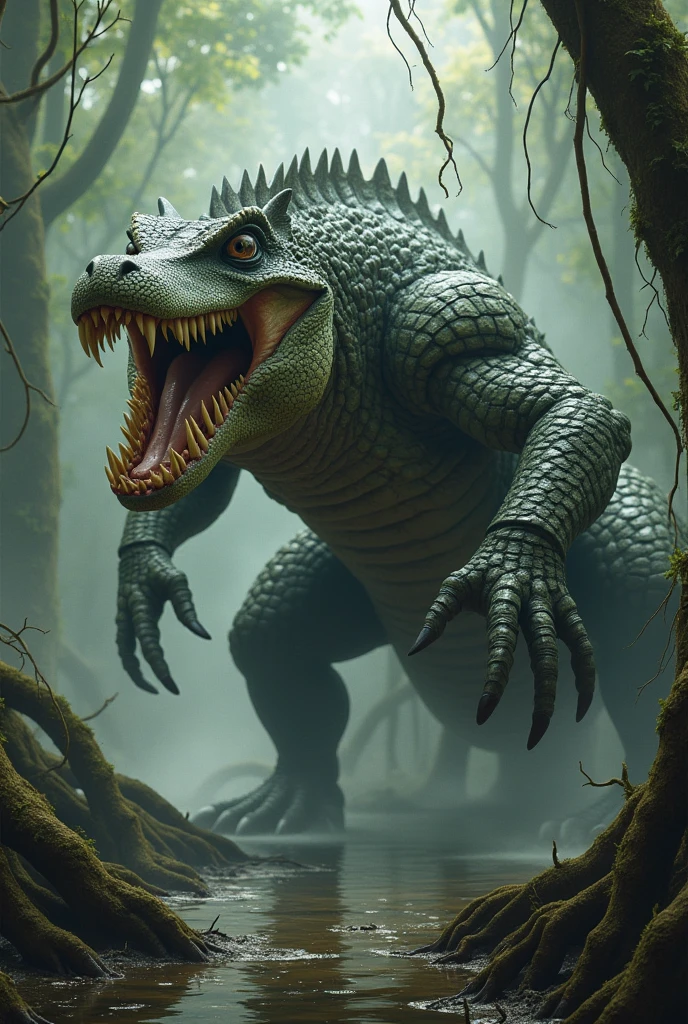 The fusion between a Komodo dragon and a crocodile