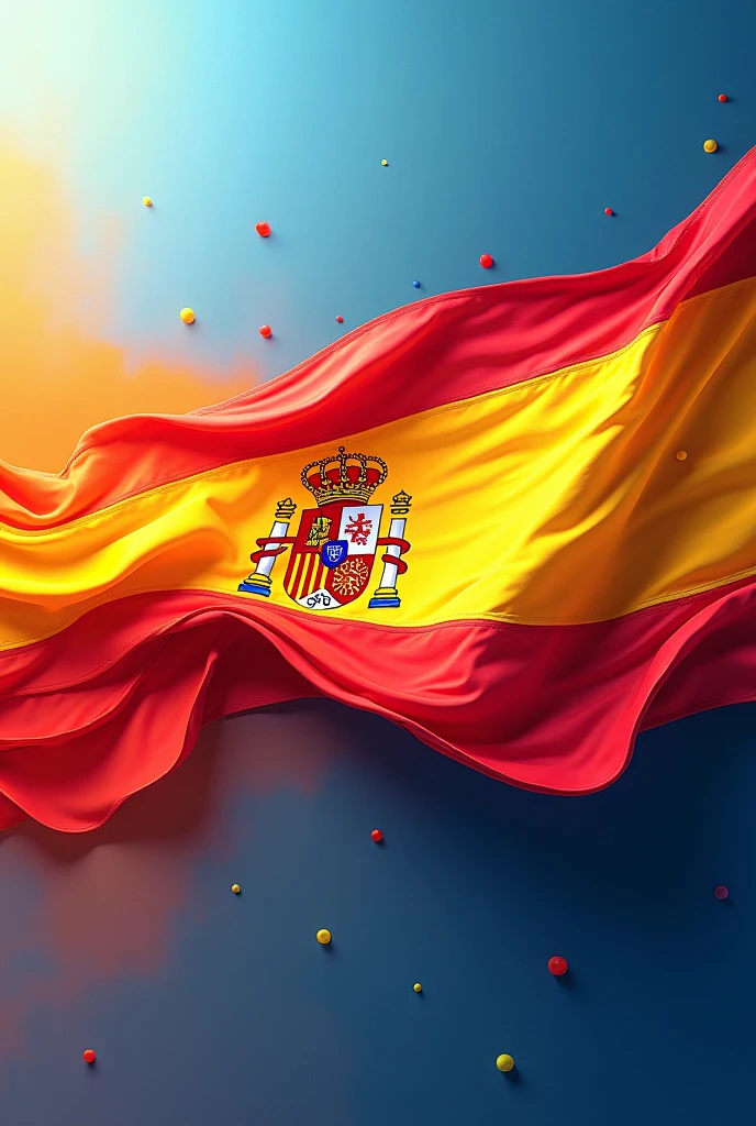 YEARS OF INDEPENDENCE IN BLUE, White and red, Spanish