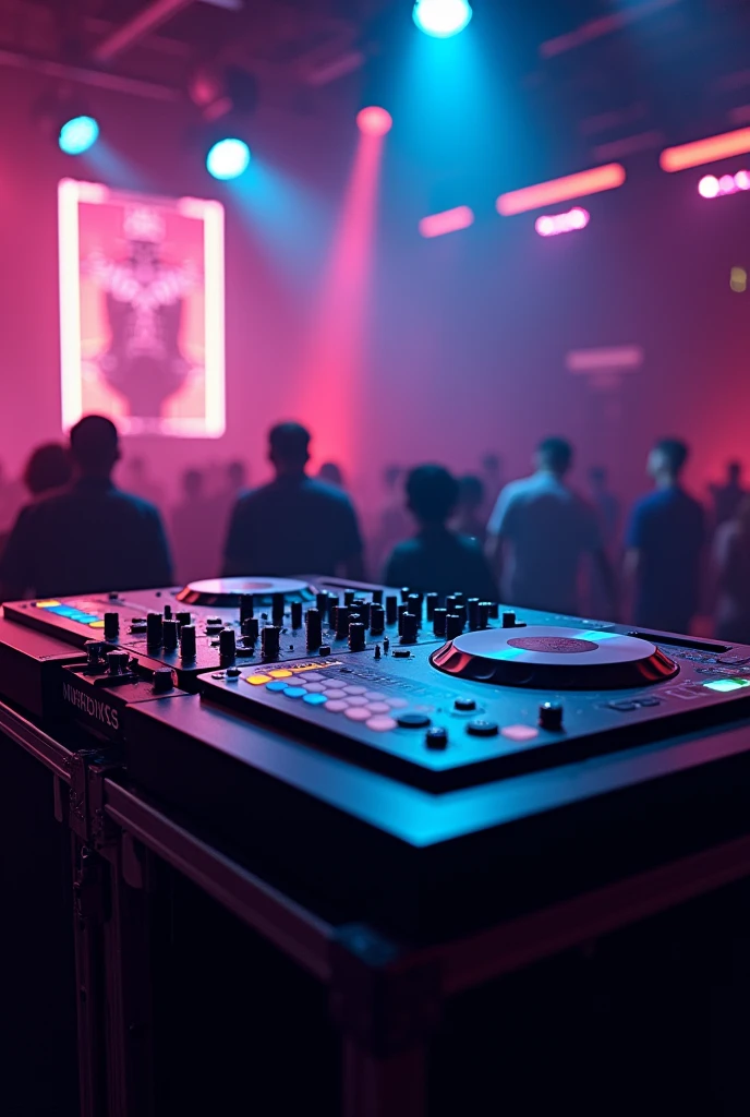 DJ table only the DJ table and no people