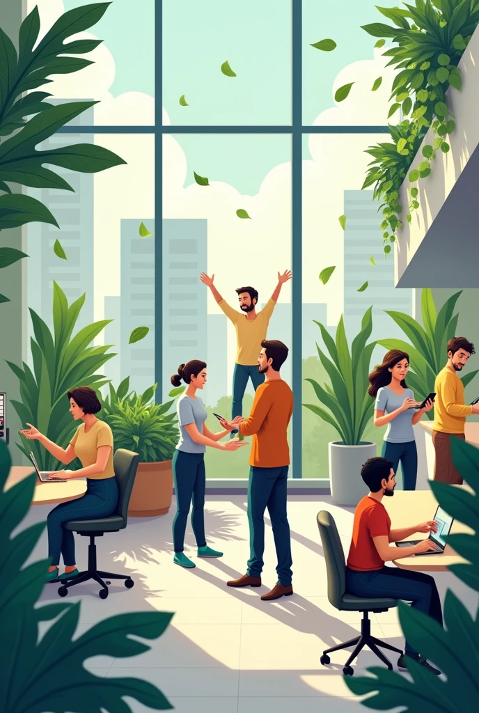 workers in a healthy environment)