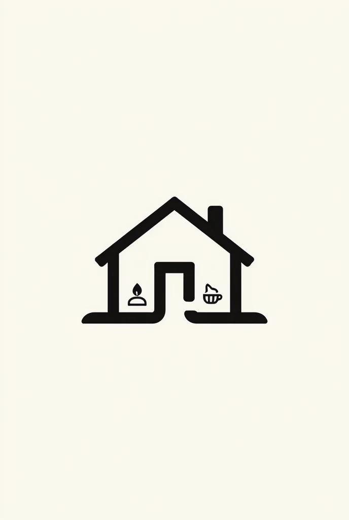 You are a marketing expert who needs to make a logo for an online store that would be a house with products, Make me a logo with that theme, simple and vectorized