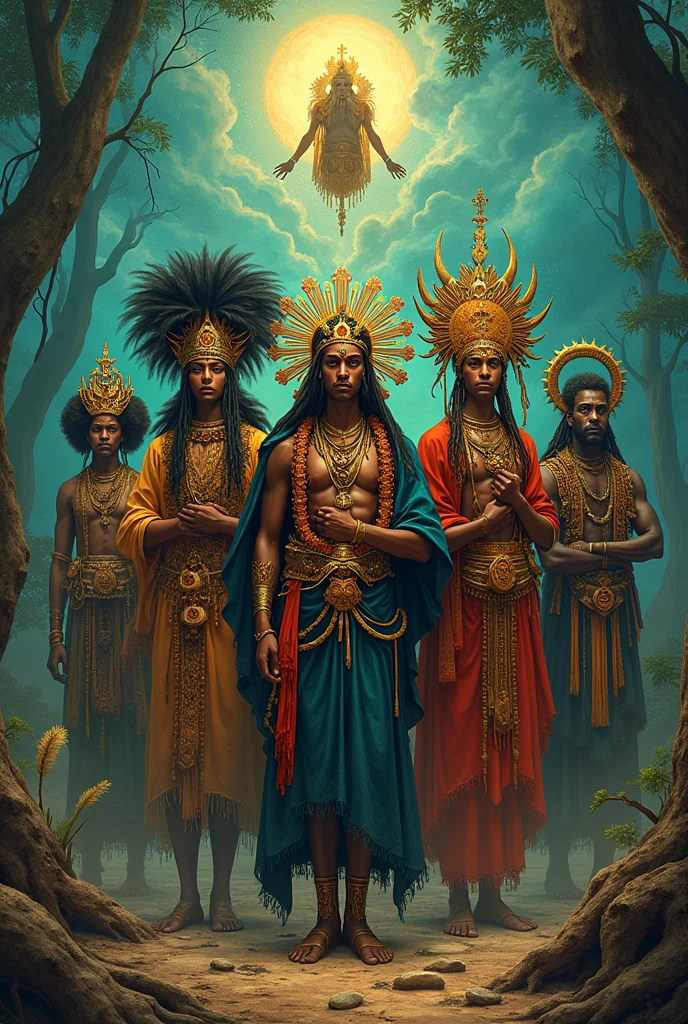 Image of the orishas of Umbanda