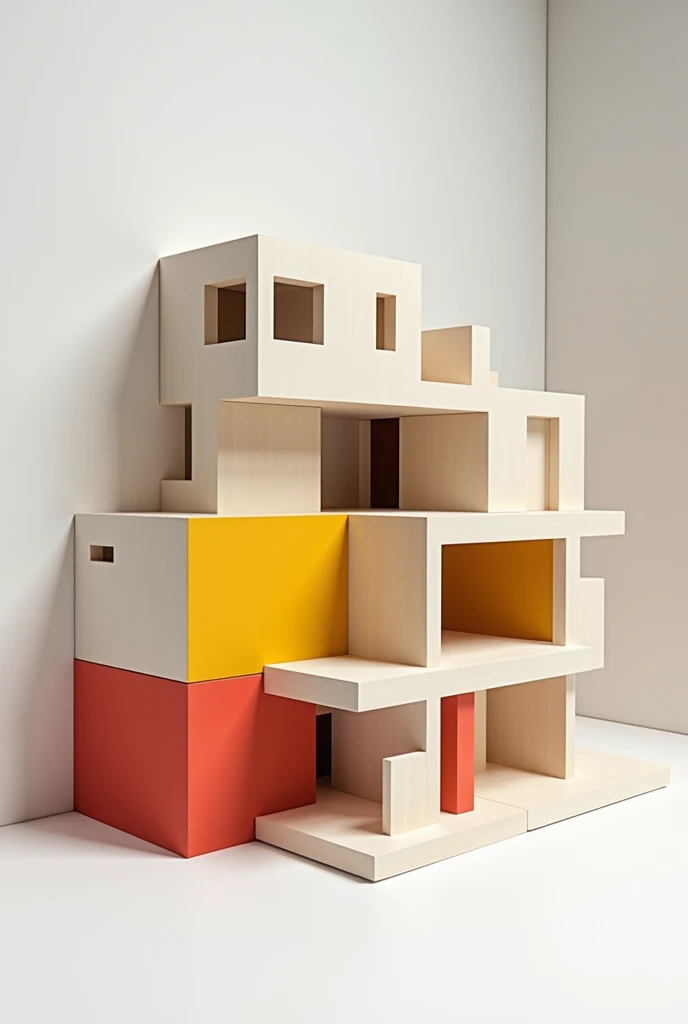 Ideas for architectural models based on simple neoplasticism