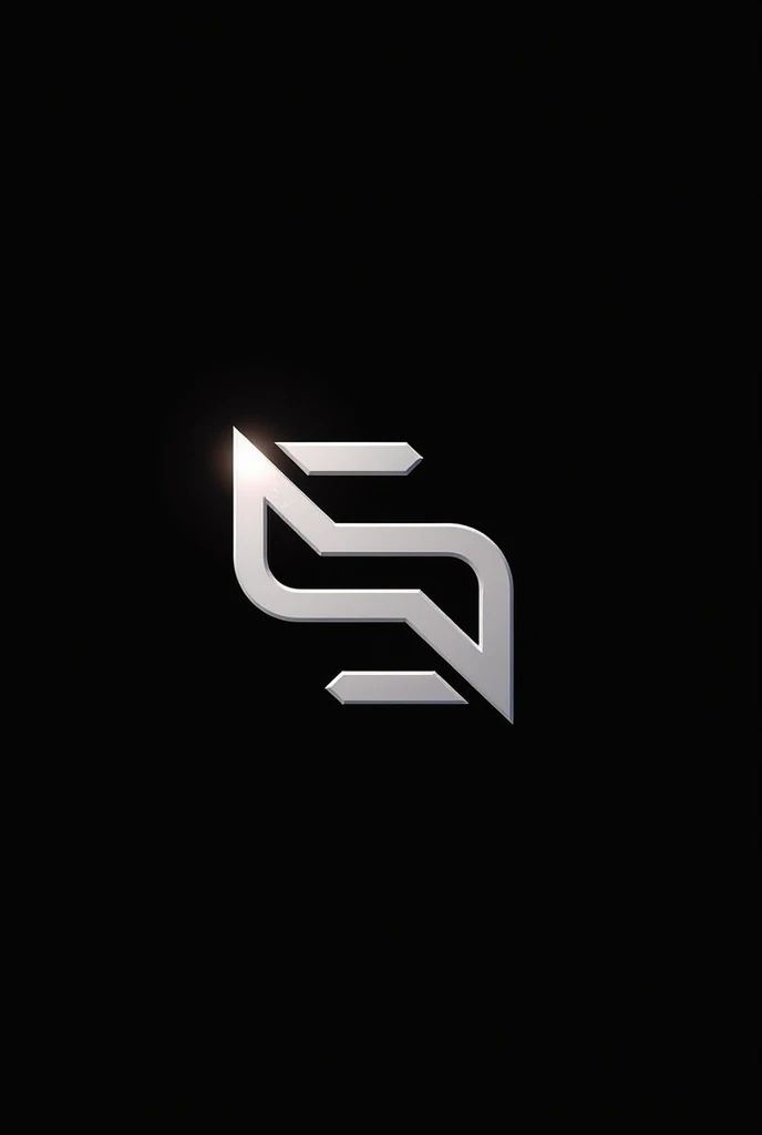 Design a modern and creative logo with the letters 'SV' in a sharp, angular style. The letters should be intertwined or connected seamlessly, using a #FF6F61 color. The background should be solid black, ensuring the white logo stands out prominently. The overall design should be professional, sleek, and suitable for a premium brand.