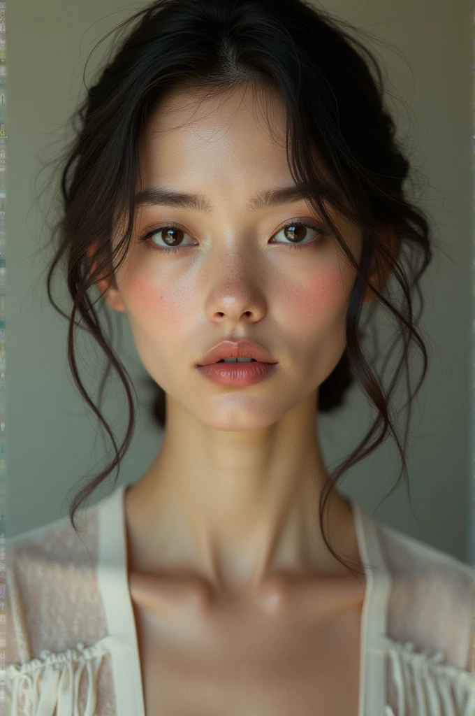 Generates the image of a woman