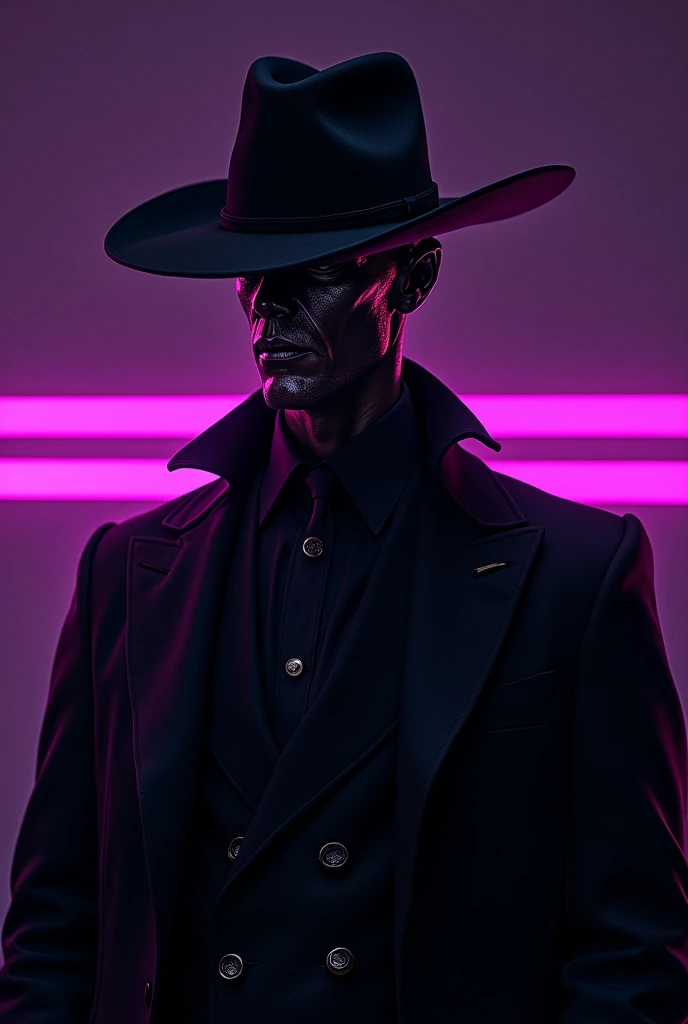 I would like there to be a background of him with the name PULGOSO77 with a horizontal black purple background with good spelling without spaces