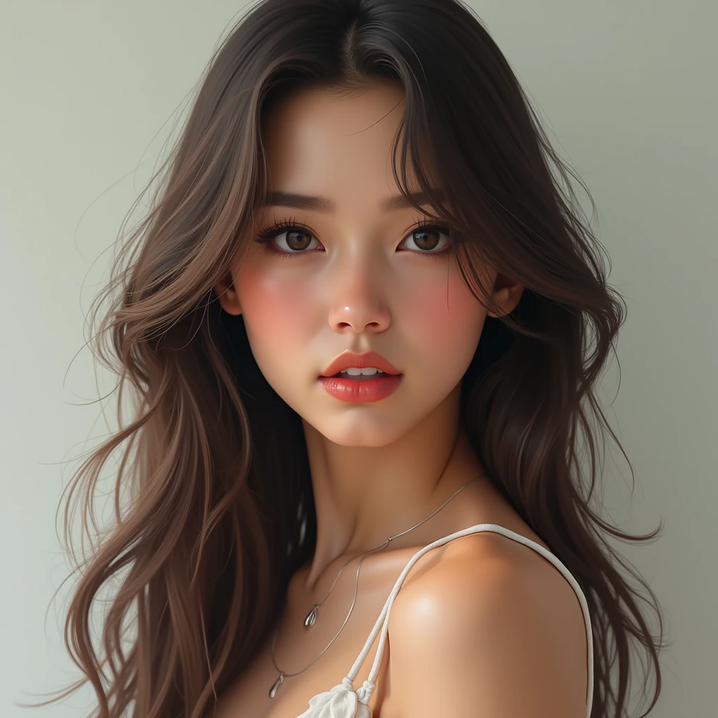 Make this girl 100% realistic. I want her to be completely ultra realistic.