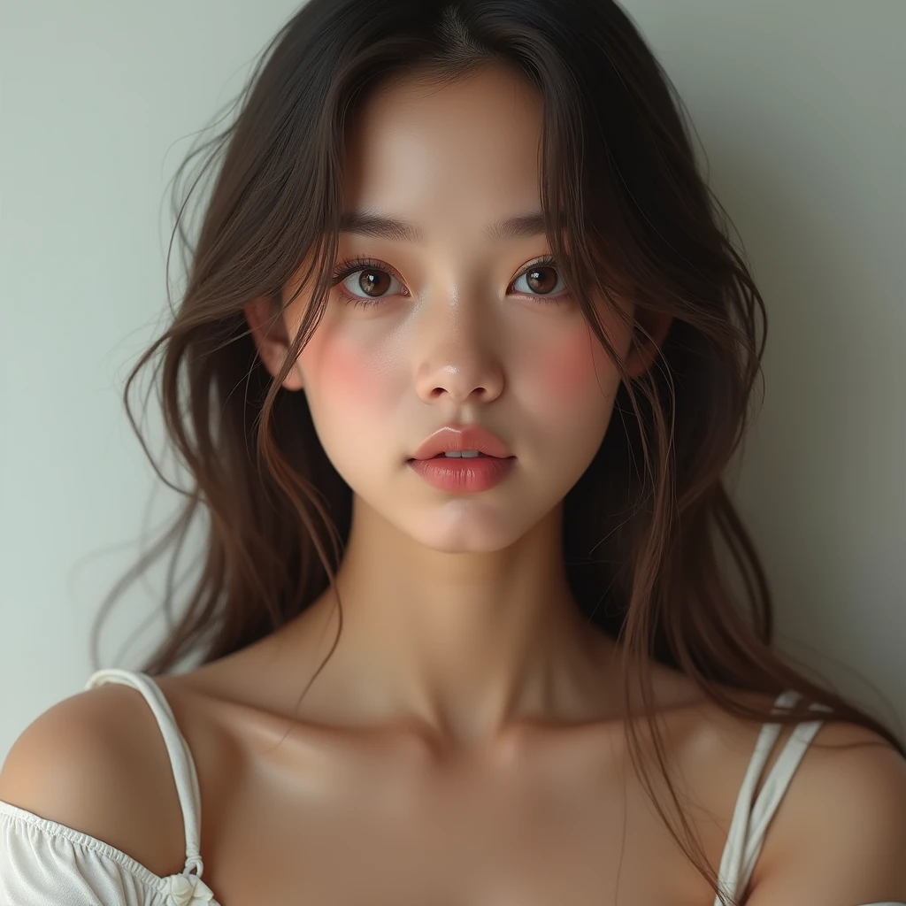 Make this girl 100% realistic. I want her to be completely ultra realistic.