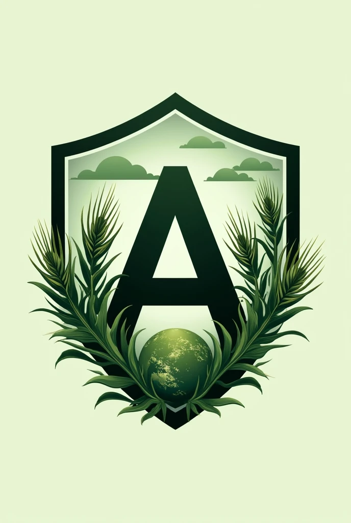 I want to create my company logo, It is a financial company for the field.
I want you to add the following items:
- A letter "A"
- Agricultural symbols.
- Light Green and Black Color.
- Planet Earth.
- Technology.
- On a shield or circle to give a sense of protection.