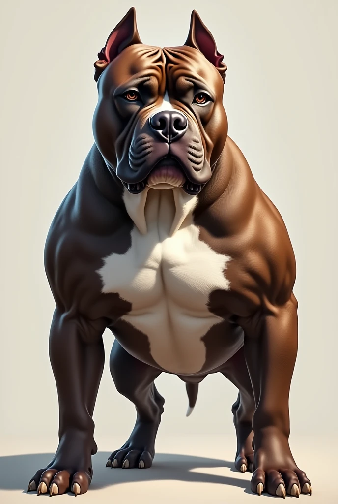 Generate a realistic pik of pitbul dog