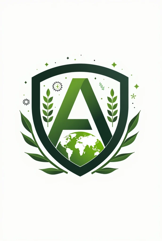 I want to create my company logo, It is a financial company for the field.
I want you to add the following items:
- A letter "A"
- Agricultural symbols.
- Light Green and Black Color.
- Planet Earth.
- Technology.
- On a shield or circle to give a sense of protection.