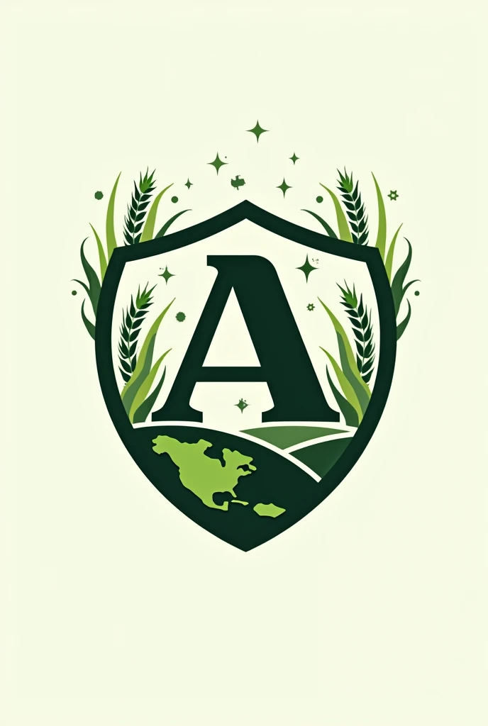 I want to create my company logo, It is a financial company for the field.
I want you to add the following items:
- A letter "A"
- Agricultural symbols.
- Light Green and Black Color.
- Planet Earth.
- Technology.
- On a shield or circle to give a sense of protection.