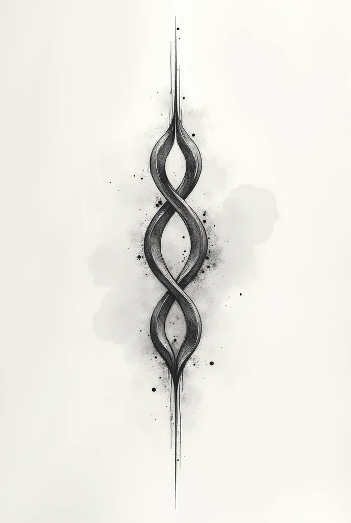 a tattoo sketch that symbolizes the union of 3 brothers , being one and two boys who lost their mother and father .
In symbol format.
I DIDN'T LIKE IT , I don't want it with human figures .