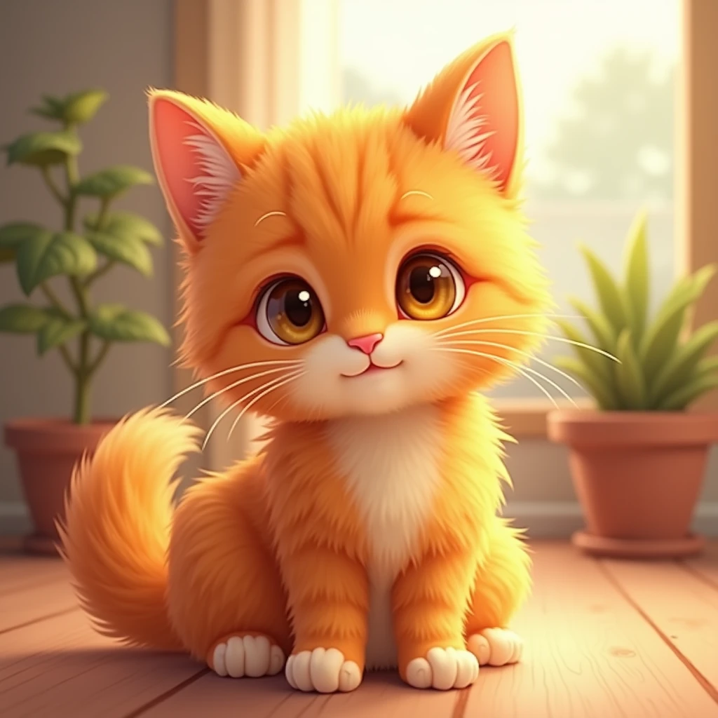 cute orange cat