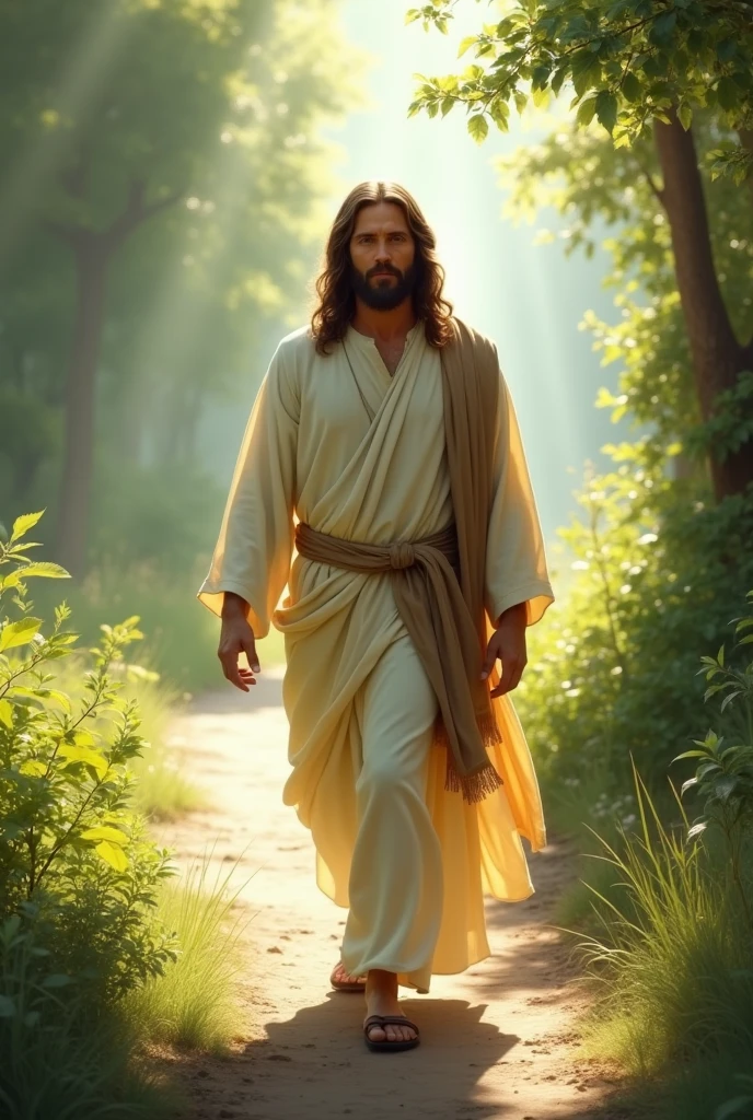 jesus walking