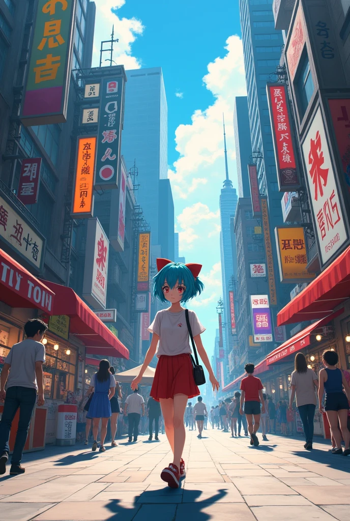 1. Scene of an Anime Character Walking Through the City

	•	“Create a scene where an anime character is walking through a real-life city, shopping, or just strolling around. Have them lightly interact with real people and blend into the city’s landscape, creating a fun and surreal atmosphere.”

2. Anime Character Relaxing in a Café

	•	“Depict an anime character sitting in a real café, drinking coffee, or chatting with friends. Make sure their actions sync up with real objects, creating a realis