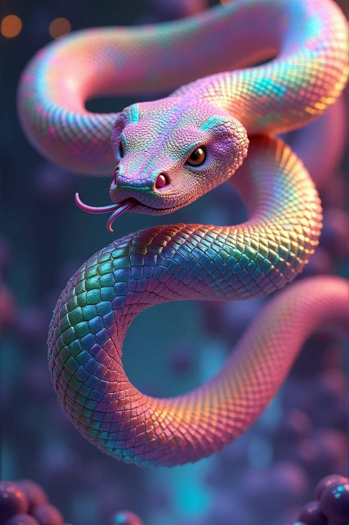 A snake rainblow