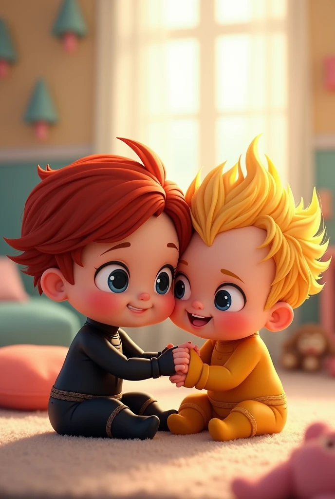 What if the black widow and human torch were babies