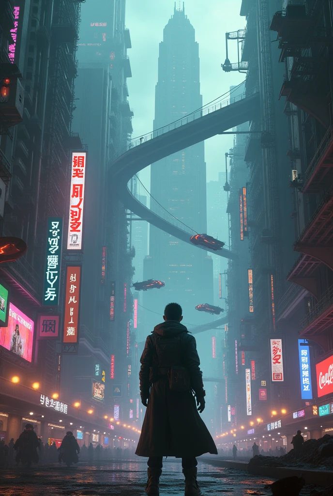 City in the background, cyberpunk, bladerunner