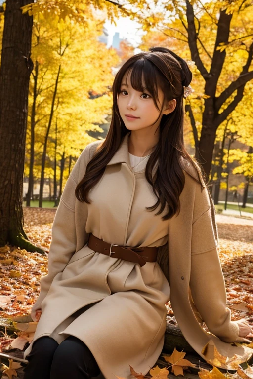 forest、autumn leaves