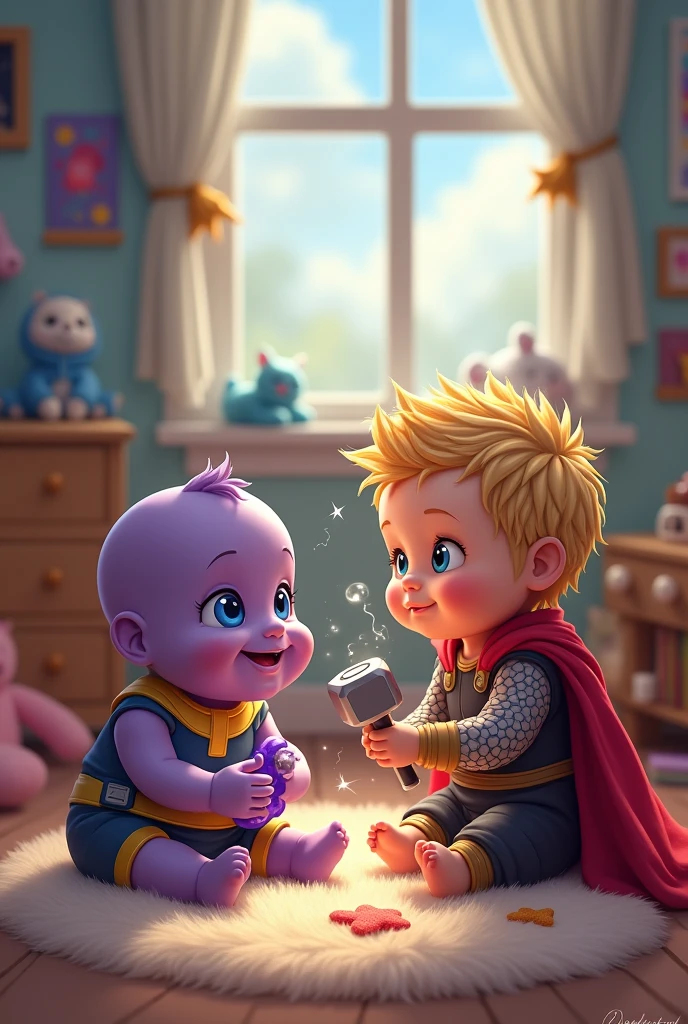 What if Thanos and Thor were babies