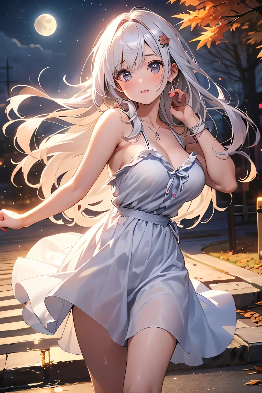 realistically, hair ornament, glitter hair, brown eyes, glowing eyes, white short skirt, ultra shot skirt, Blush, daytime, Wet, see through, sleeveless shirt, nipples, , pussy, crotch, tricky smile, (((sit with knees raised))), windy, mikan, (((wind blow skirt up))), masterpiece, highest quality, Highest resolution, highest detailed face, perfect hands, perfect anatomy, armpit,