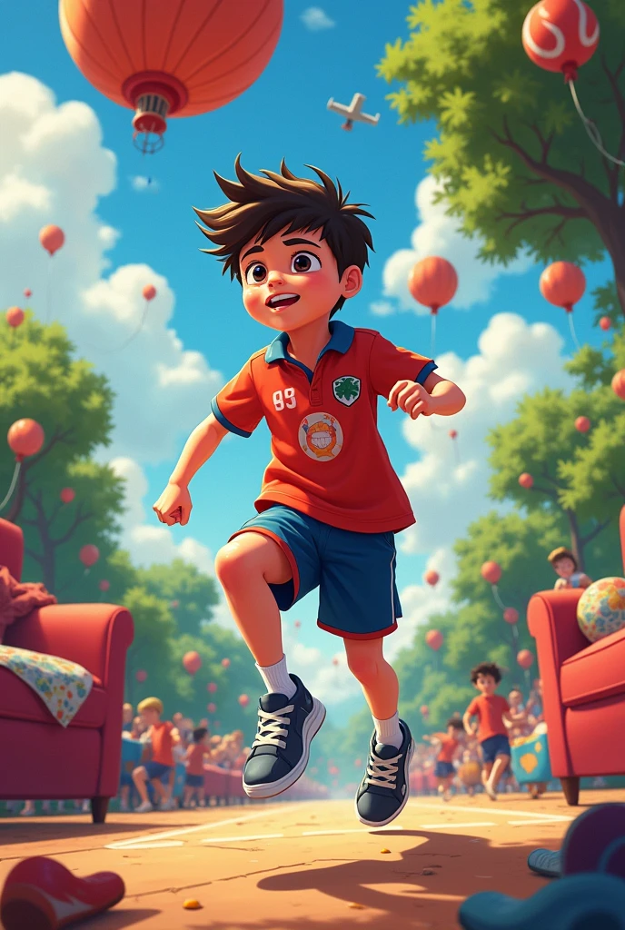 I need to create an image for the school olympics, My  is in 6t living room is characterized by being unique and tenacious. 
